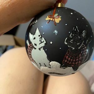 Vera Bradley Christmas Ornament 2022 Scottie Dogs